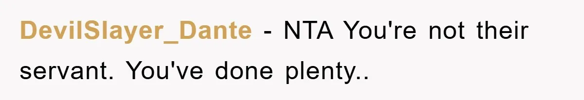 DevilSlayer_Dante − NTA You're not their servant. You've done plenty..